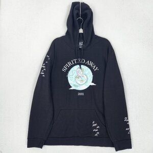 Spirited Away Sweater Mens 3X Black Studio Ghibli Box Lunch Haku Portrait Hoodie